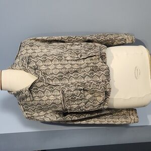 Blank NYC cropped snake print jacket size small